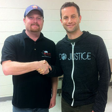 Mike Davis with Kirk Cameron