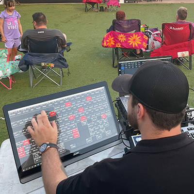 Texas Live Sound - Lighting Touchscreen